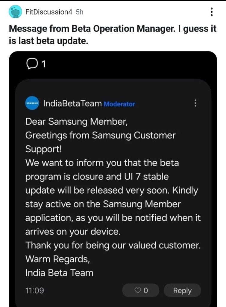 galaxy leaks one ui7 beta end