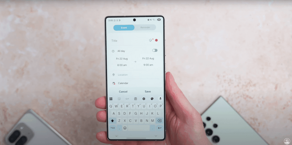 Календара  в One UI 8