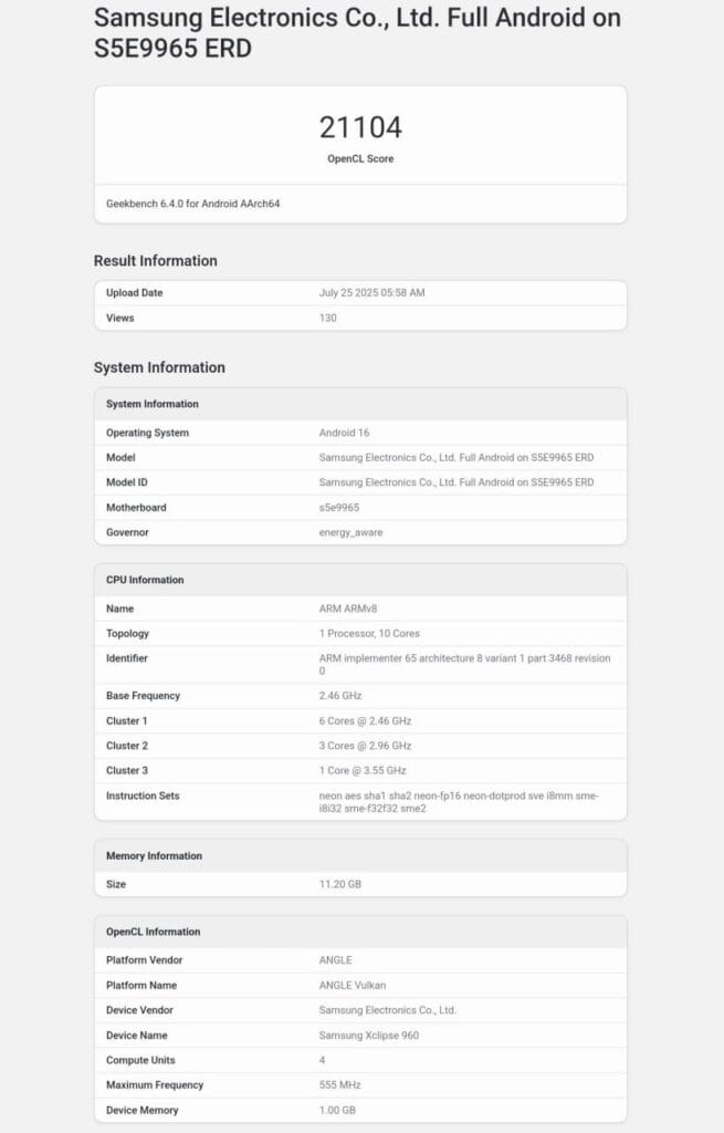 Exynos 2600: 10 ядрен процесор, изработен по 2nm технология 2 Exynos 2600