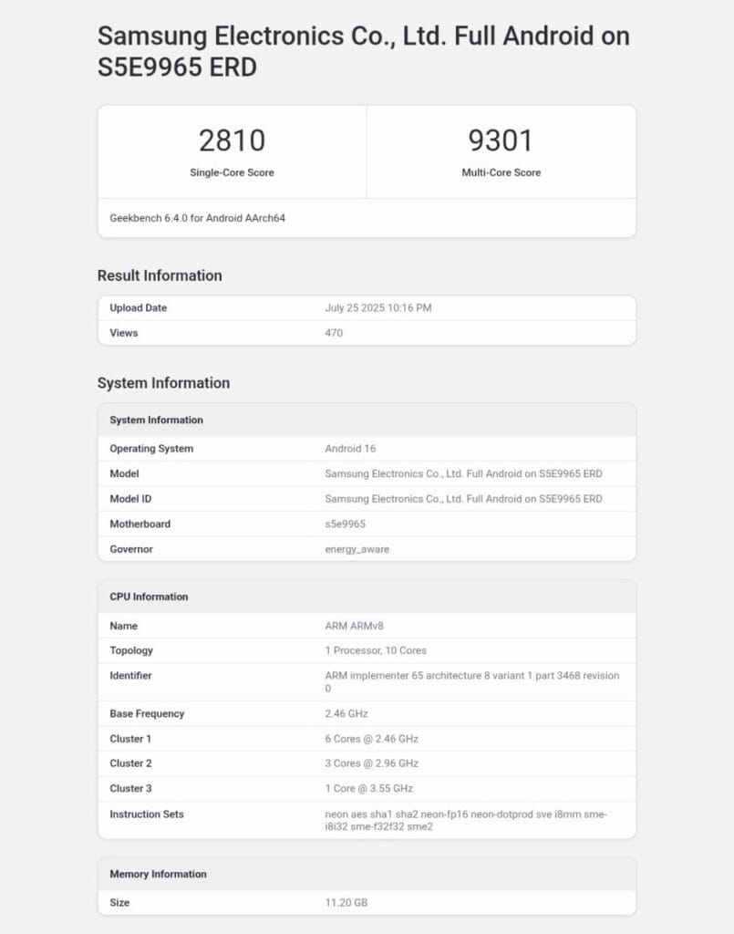 Exynos 2600: 10 ядрен процесор, изработен по 2nm технология 3 Exynos 2600