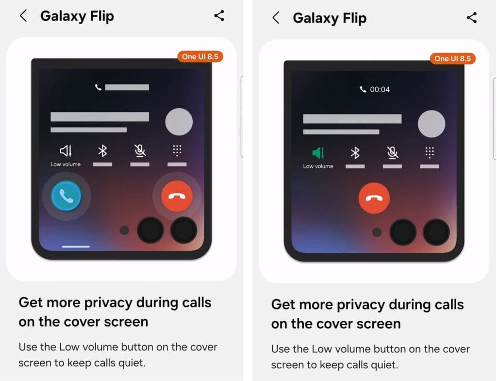 One UI 8.5 добавя полезна функция за разговори в Galaxy Z Flip7 3 One UI 8.5 добавя полезна функция за разговори в Galaxy Z Flip7
