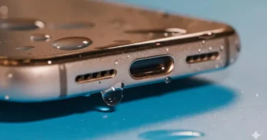 Влага в порта за зареждане