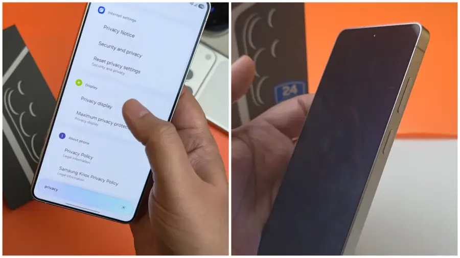 Privacy Display (Защита от надничане) при Galaxy S26 Ultra.