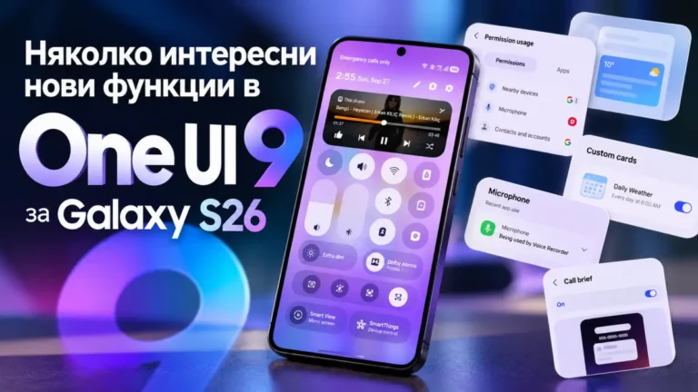 One UI 9 за Galaxy S26