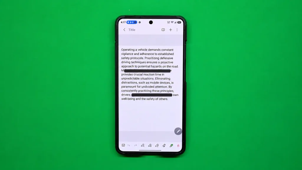 One UI 9 Samsung Notes