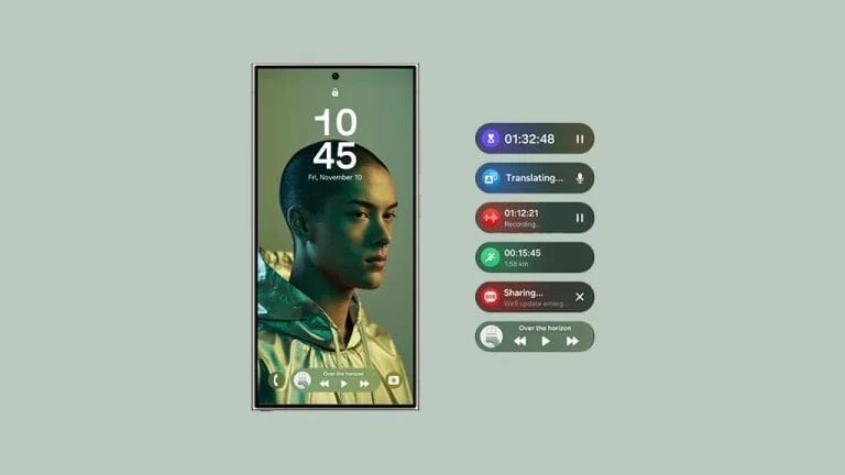 One UI 7 - Now Bar