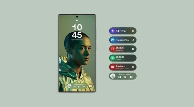 One UI 7 - Now Bar