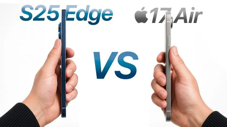 Galaxy S25 Edge vs iPhone 17 Air