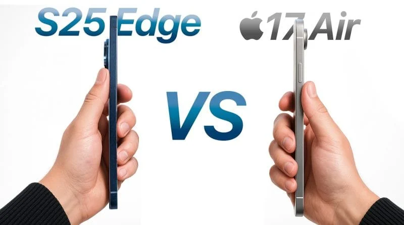 Galaxy S25 Edge vs iPhone 17 Air