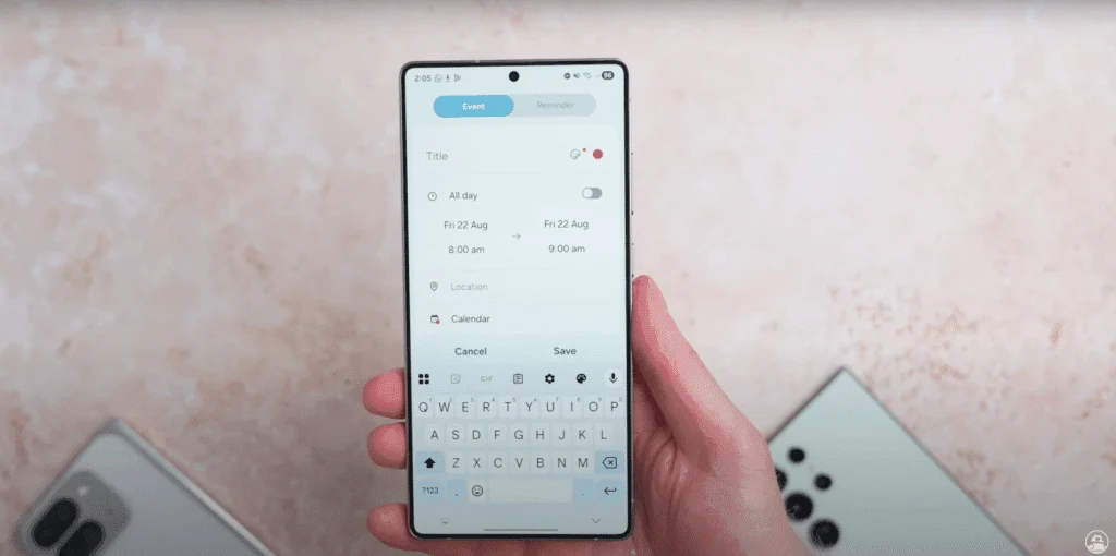 Какво ново в One UI 8: Преглед на всички промени 8 Календара в One UI 8
